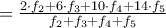 =\frac{2\cdot {{f}_{2}}+6\cdot {{f}_{3}}+10\cdot {{f}_{4}}+14\cdot {{f}_{5}}}{{{f}_{2}}+{{f}_{3}}+{{f}_{4}}+{{f}_{5}}}