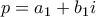p=a_1+b_1i