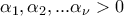 \alpha_1,\alpha_2,...\alpha_\nu >0 \alpha_1,\alpha_2,...\alpha_\nu >0