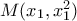 M(x_1,x_1^2)