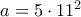 a=5\cdot 11^2