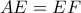 AE=EF