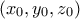 (x_0, y_0, z_0)