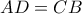 AD = CB