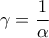 \displaystyle{\gamma  = \frac{1}{\alpha }\^\delta  = \frac{\beta }{{\alpha ^2 }}}