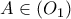 A \in(O_{1})