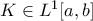 K\in L^{1}[a,b]
