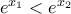 e^{x_1}<e^{x_2}