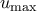 {u_{\max }}