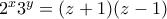 2^{x}3^{y}=(z+1)(z-1)