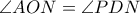 \angle AON=\angle PDN