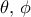 \theta, \, \phi