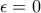 \epsilon = 0