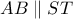 AB \parallel ST