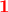 \displaystyle{\bf \color{red}1}
