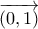 \displaystyle{\overrightarrow{(0,1)}}