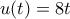 u(t)=8t
