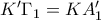 K'\Gamma_1 = KA'_1 
