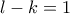 l-k=1