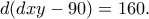 d(dxy-90)=160.