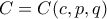 C=C(c,p,q)