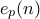 e_{p}(n)