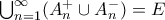 \bigcup_{n=1}^\infty (A_n^+\cup A_n^-)=E