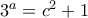 3^a=c^2+1