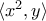 \langle x^2,y\rangle
