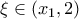 \xi  \in \left( {{x_1},{\rm{ 2}}} \right)