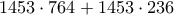 1453\cdot 764+1453\cdot 236