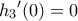 {h_{3}}'(0)= 0