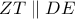 ZT\parallel DE