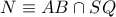 N\equiv AB\cap SQ