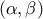 (\alpha , \beta)