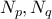 N_p, N_q