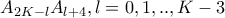 A_{2K-l}A_{l+4}, l=0,1,..,K-3