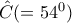 \hat{C}(=54^0)