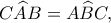 \displaystyle C\widehat AB = A\widehat BC,
