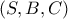(S , B , C ) 