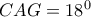 CAG={{18}^{0}} CAG={{18}^{0}}