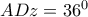 ADz={{36}^{0}}