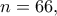 n=66,