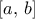 [a,\,b]