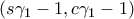\left(s\gamma_{1}-1, c\gamma_{1}-1 \right)