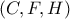 \left( {C,F,H} \right)