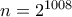 n=2^{1008}