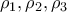 \rho_1, \rho_2, \rho_3 \rho_1, \rho_2, \rho_3
