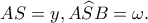AS=y, A\widehat SB=\omega.