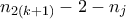 n_{2(k+1)}-2-n_j